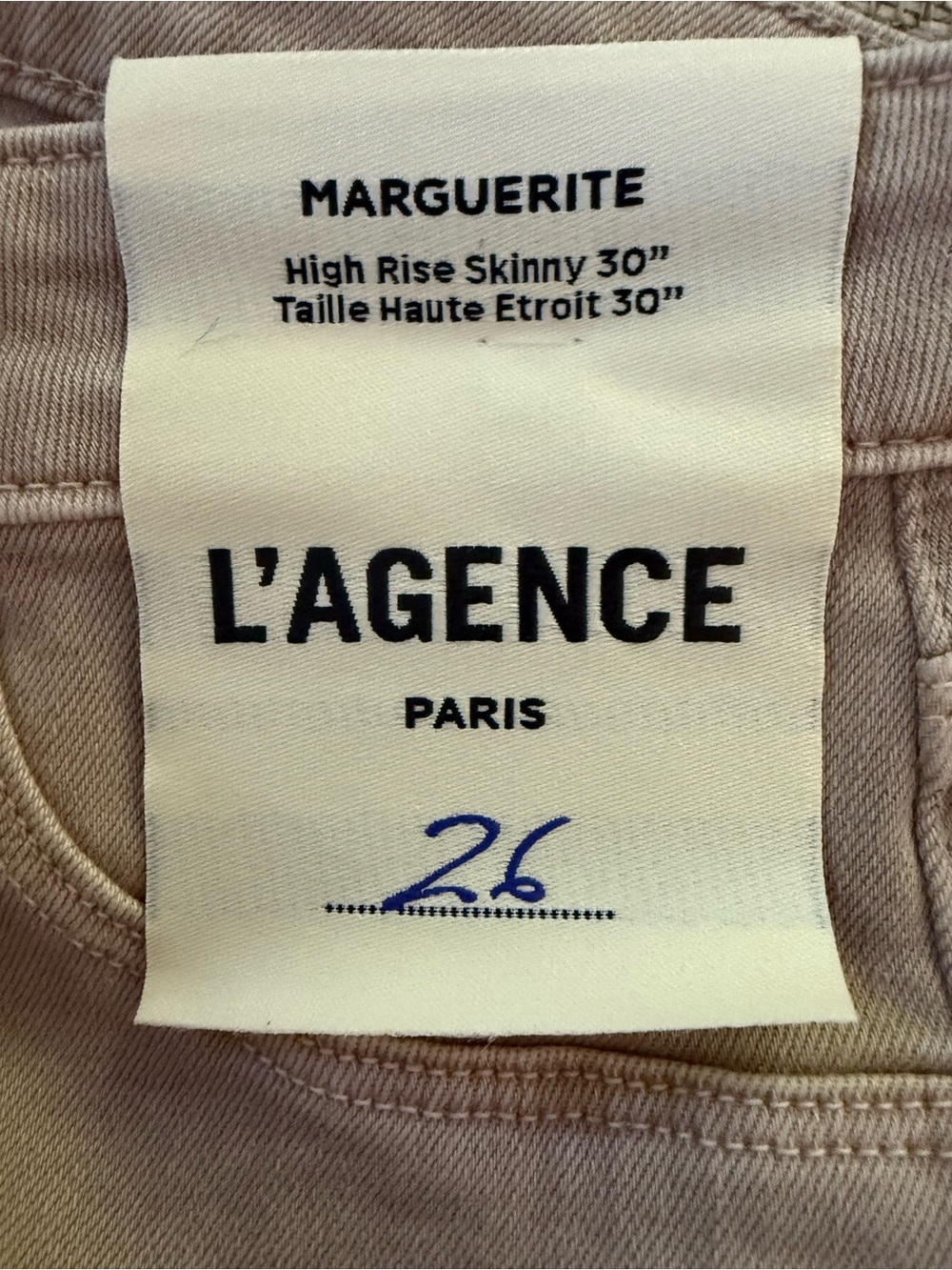 L'AGENCE Skinny Jeans in Light Taupe - Picture 2 of 2